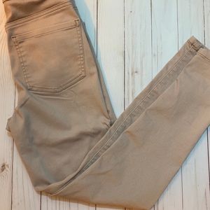 Light pink high rise skinny jeans